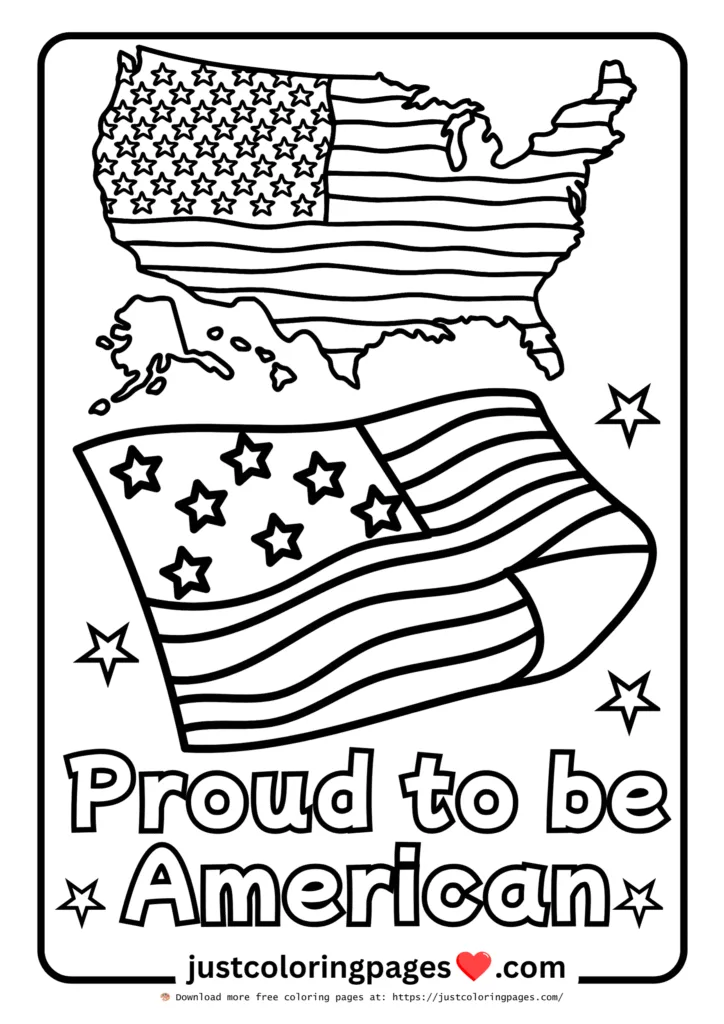 20+ Free American Flag Coloring Pages for Kids (PDF) 16 American flag coloring pages free download