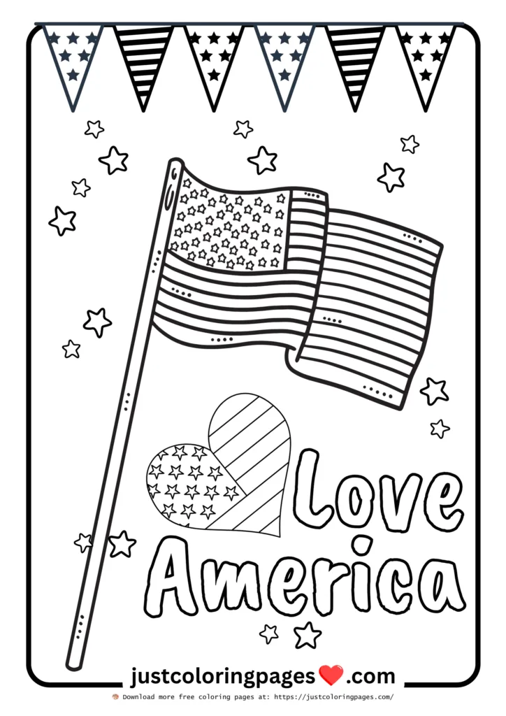 20+ Free American Flag Coloring Pages for Kids (PDF) 7 American flag coloring pages free download