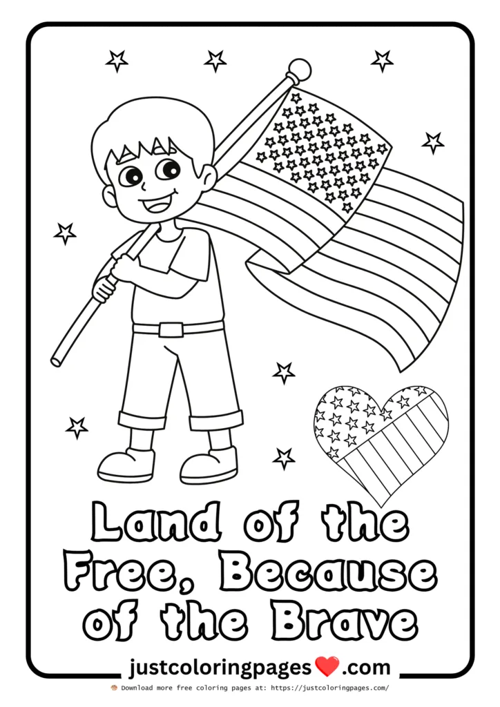 20+ Free American Flag Coloring Pages for Kids (PDF) 3 Happy 4th of July Coloring Pages free download