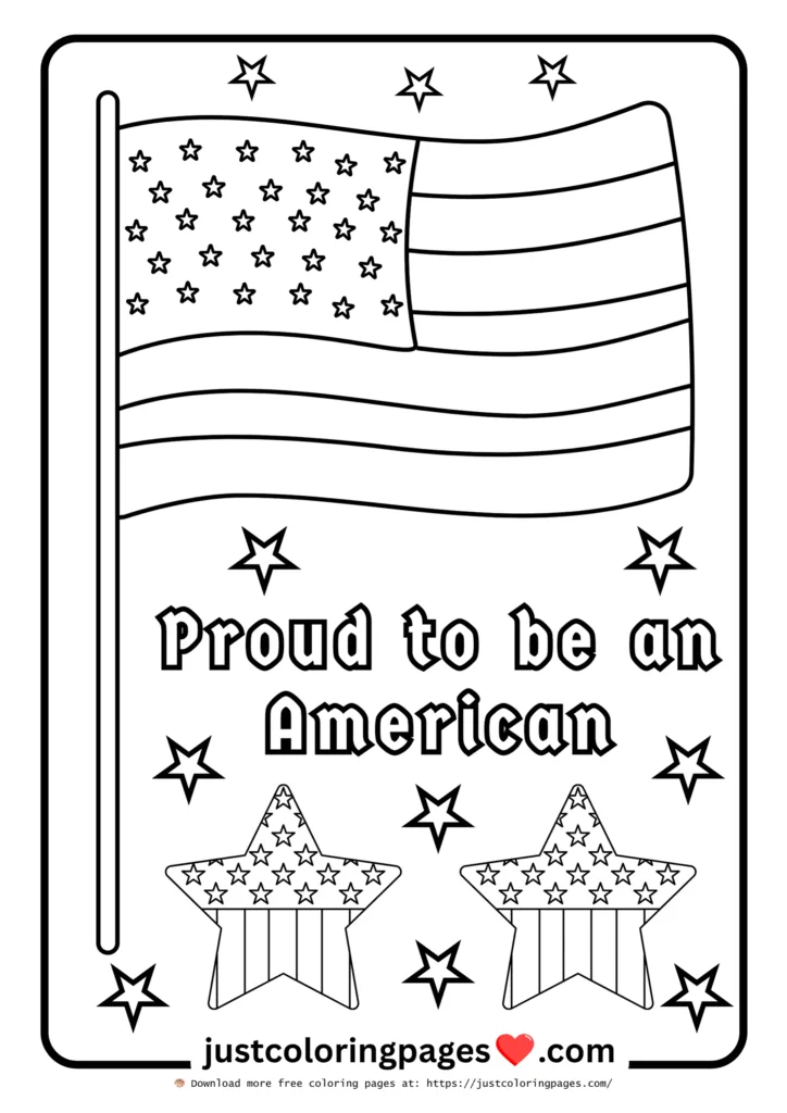 20+ Free American Flag Coloring Pages for Kids (PDF) 5 American flag coloring pages free download