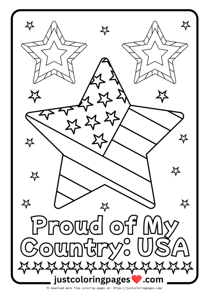 20+ Free American Flag Coloring Pages for Kids (PDF) 4 American flag coloring pages free download
