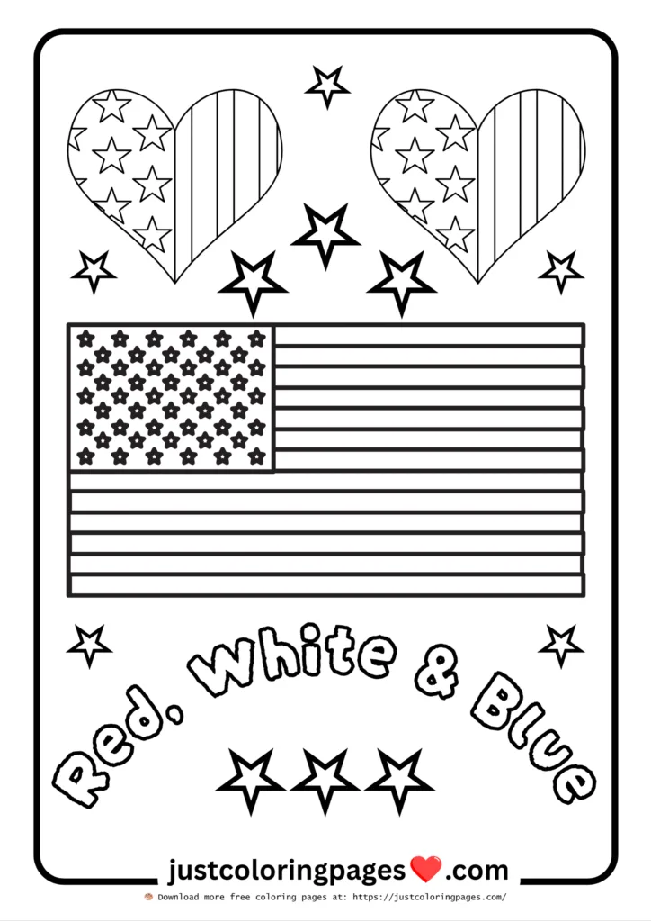 20+ Free American Flag Coloring Pages for Kids (PDF) 22 American flag coloring pages free download