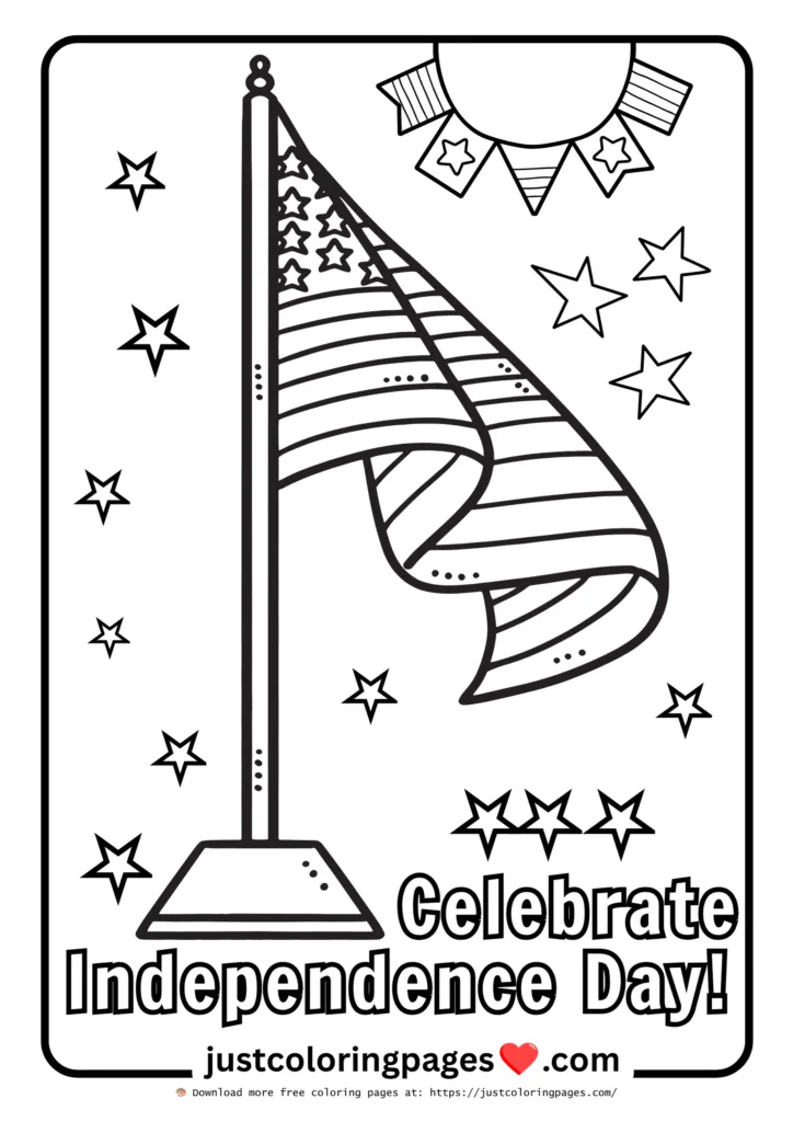 20+ Free American Flag Coloring Pages for Kids (PDF) 21 American flag coloring pages free download