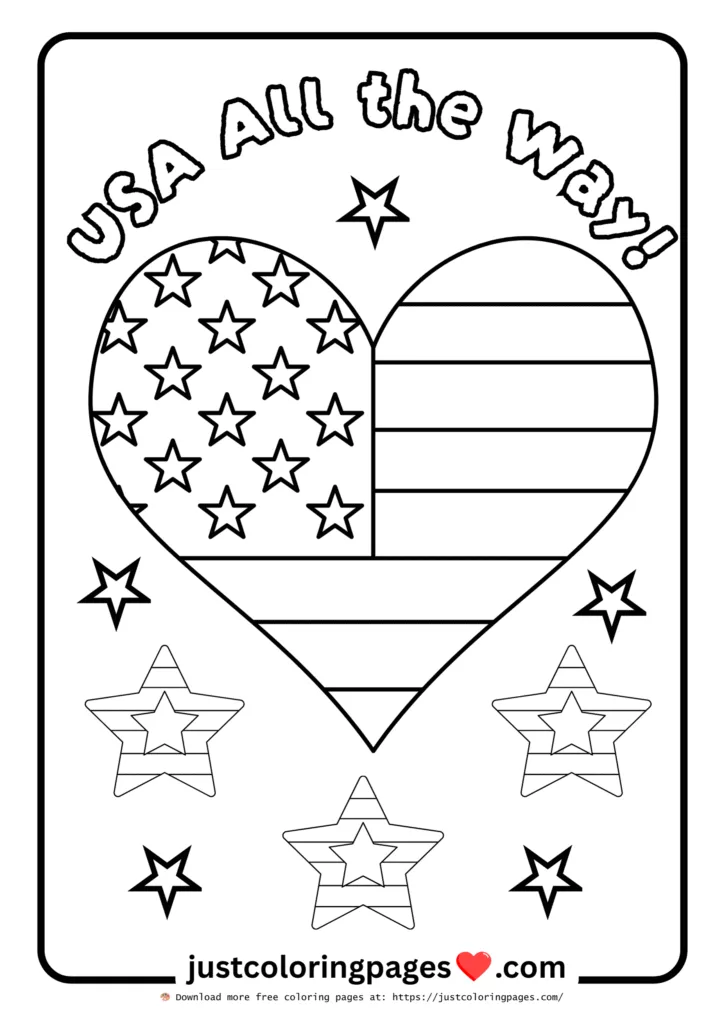 20+ Free American Flag Coloring Pages for Kids (PDF) 20 American flag coloring pages free download