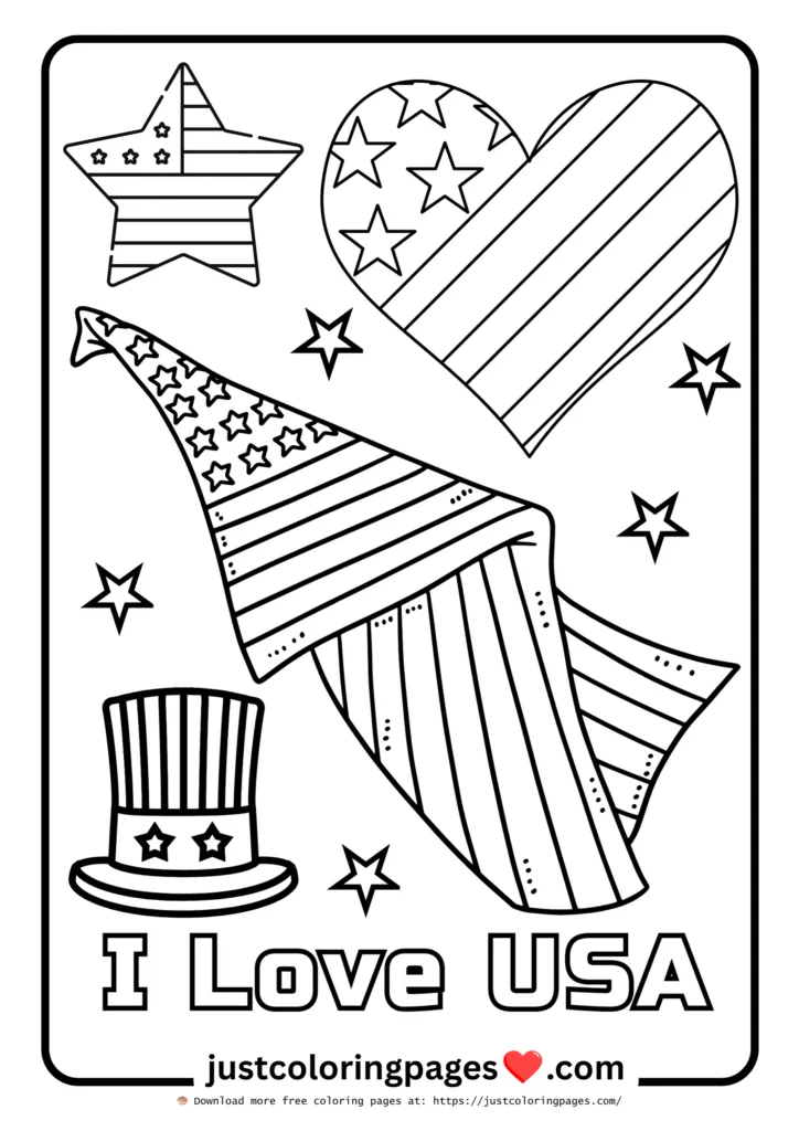 20+ Free American Flag Coloring Pages for Kids (PDF) 18 American flag coloring pages free download