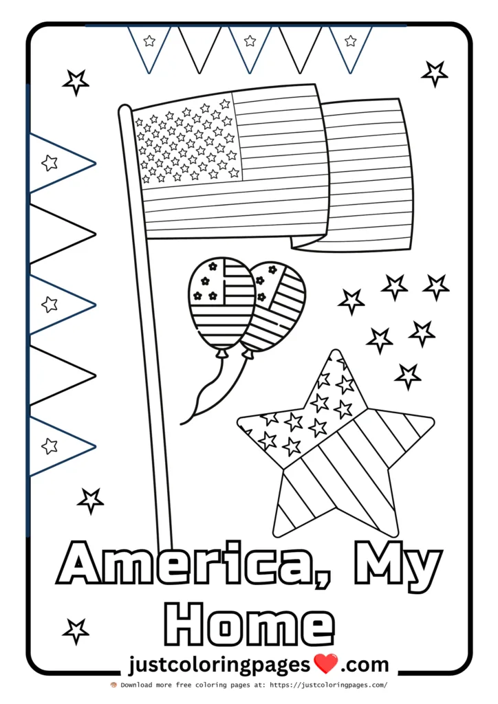 20+ Free American Flag Coloring Pages for Kids (PDF) 17 American flag coloring pages free download