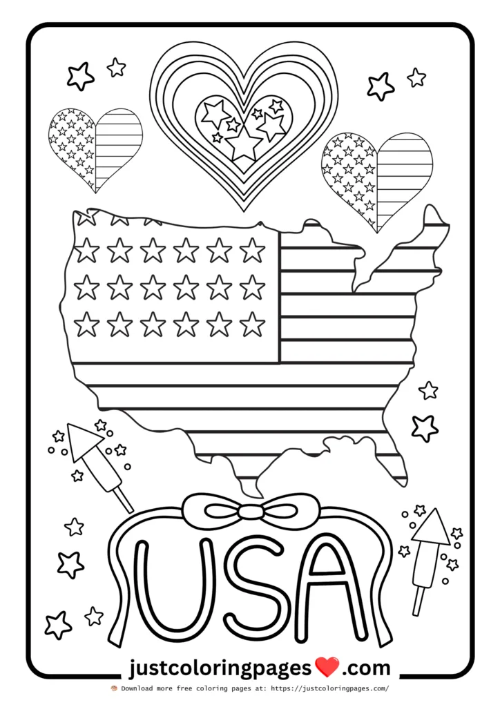 20+ Free American Flag Coloring Pages for Kids (PDF) 14 American flag coloring pages free download