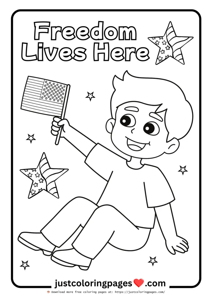 20+ Free American Flag Coloring Pages for Kids (PDF) 13 American flag coloring pages free download