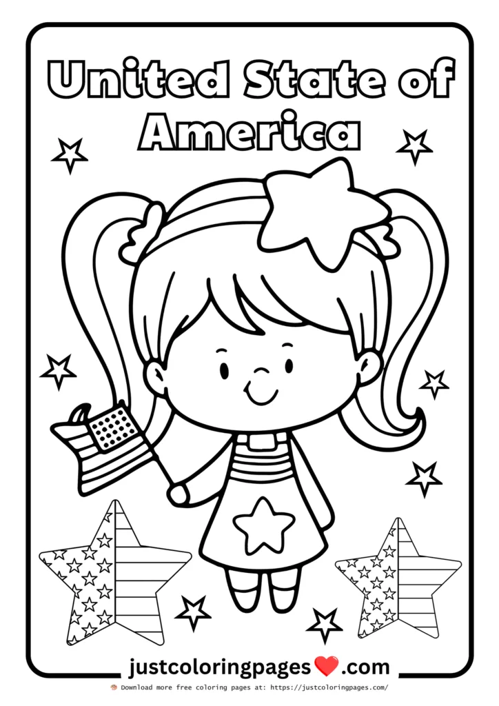 20+ Free American Flag Coloring Pages for Kids (PDF) 9 American flag coloring pages free download