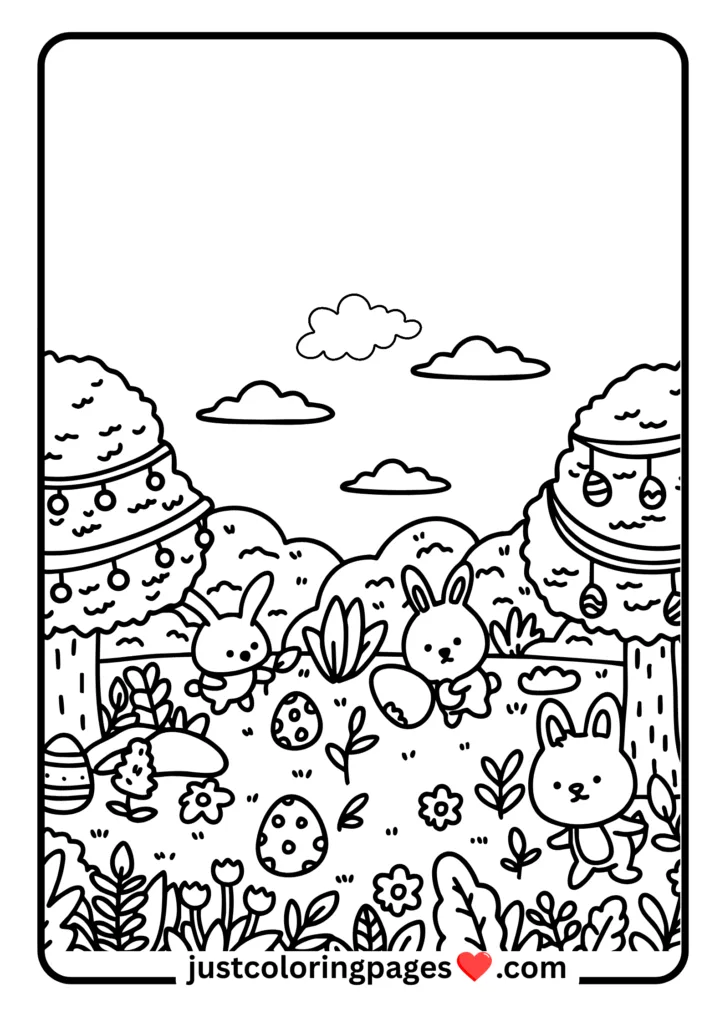 29+ Free Cozy Coloring Pages for All (Printable PDF) 20 Easter Bunny Color Page