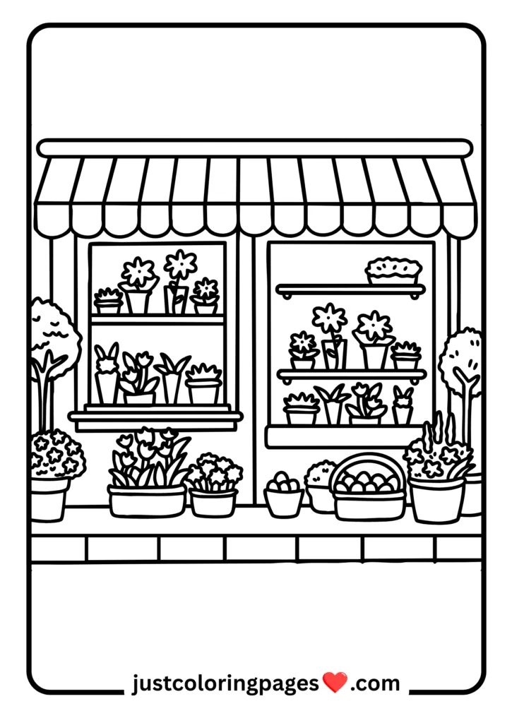 29+ Free Cozy Coloring Pages for All (Printable PDF) 21 Cozy Shop Coloring Page