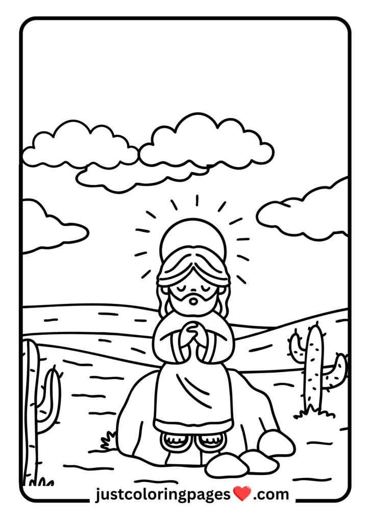 29+ Free Cozy Coloring Pages for All (Printable PDF) 27 Pray Color Page