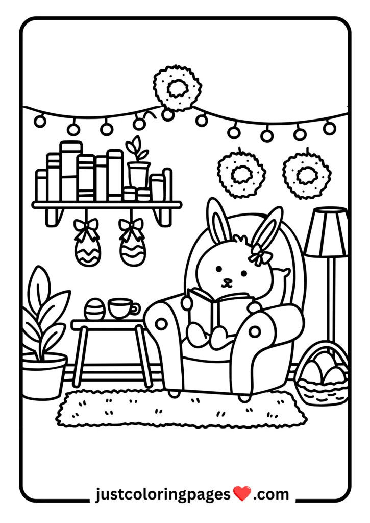29+ Free Cozy Coloring Pages for All (Printable PDF) 5 Cozy Bunny House Coloring