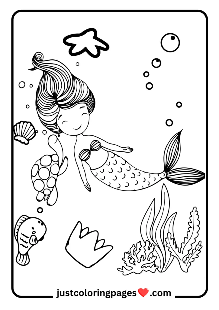 29+ Free Mermaid Colouring Pages for Kids (PDF Printable) 14 free mermaid color sheets