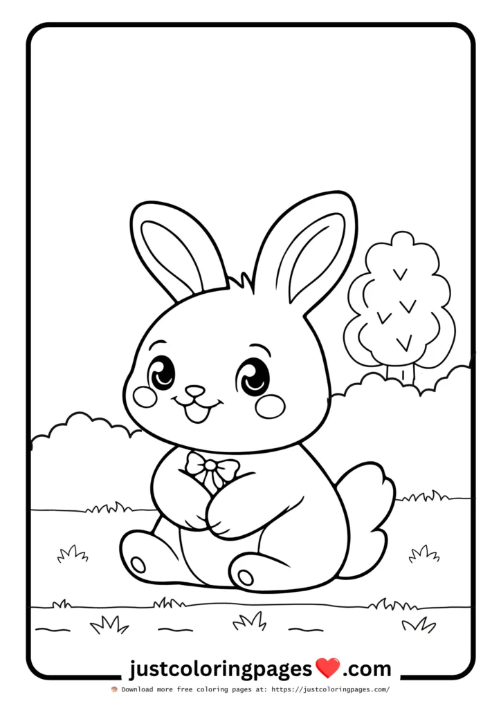 23+ Free Rabbit Coloring Pages Printable PDF for Kids 22 Rabbit Colouring Page