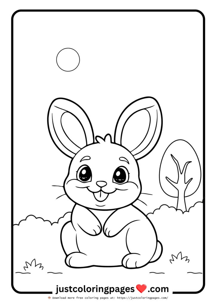 23+ Free Rabbit Coloring Pages Printable PDF for Kids 21 Rabbit Coloring Page for Kids