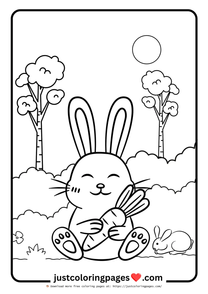 23+ Free Rabbit Coloring Pages Printable PDF for Kids 17 Rabbit Coloring Sheets Free to Download