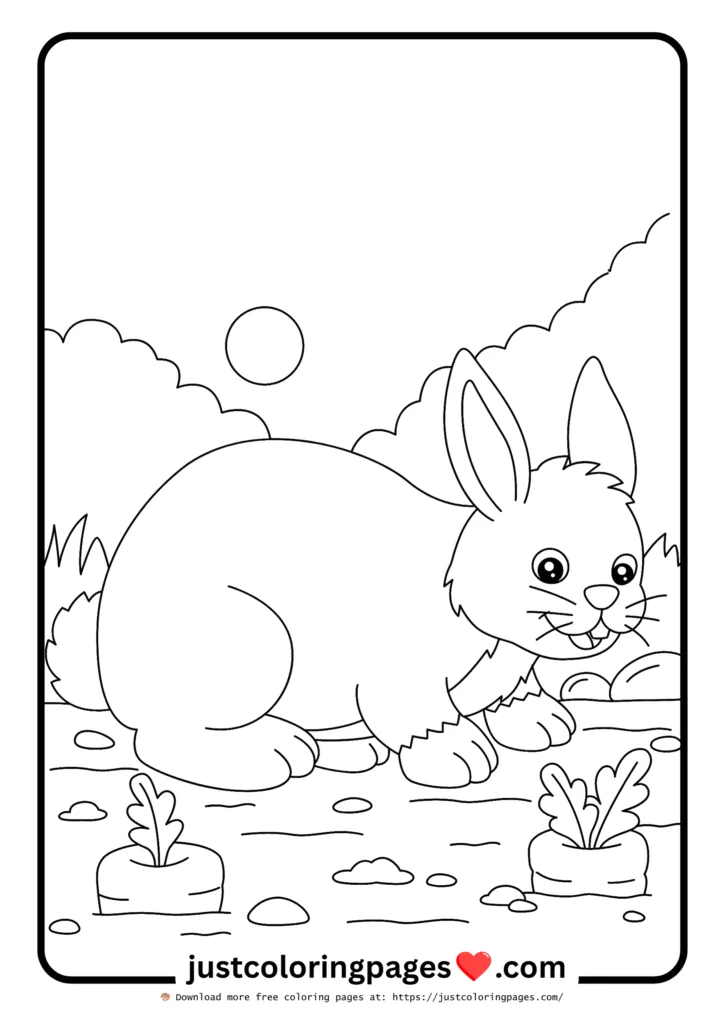 23+ Free Rabbit Coloring Pages Printable PDF for Kids 3 Bunny Coloring Sheets for Girls