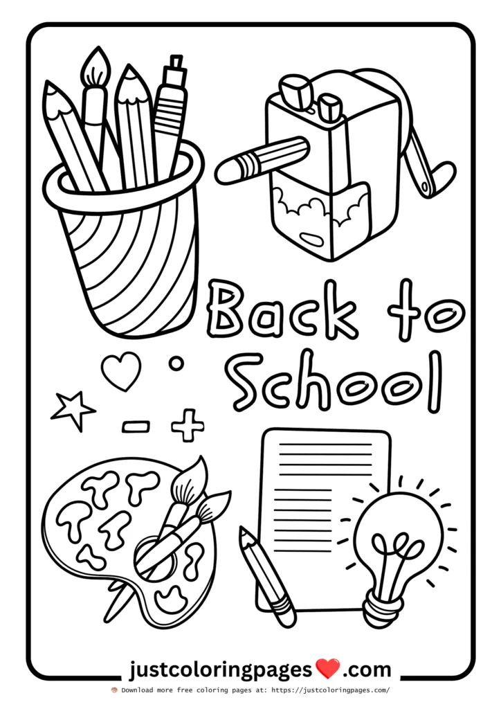 26+ Free Back to School Coloring Pages for Kids (Printable) 14 Download Free Back to School Coloring Pages for kindergarten, preschoolers and toddlers.