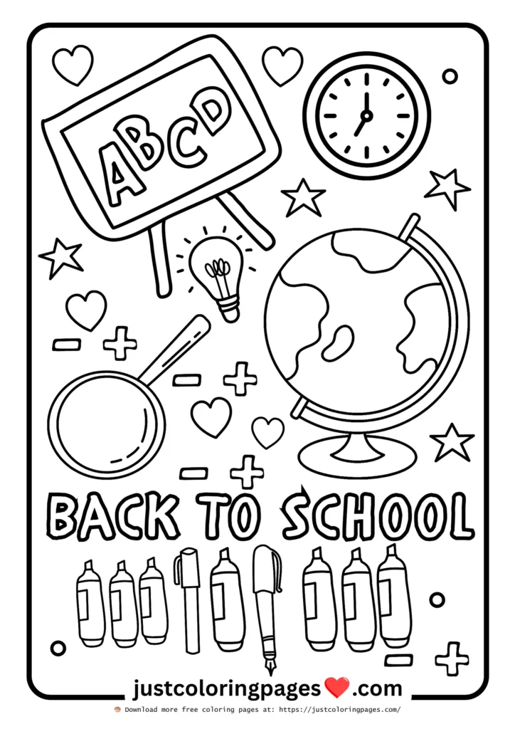 26+ Free Back to School Coloring Pages for Kids (Printable) 4 Download Free Back to School Coloring Pages for kindergarten, preschoolers and toddlers.