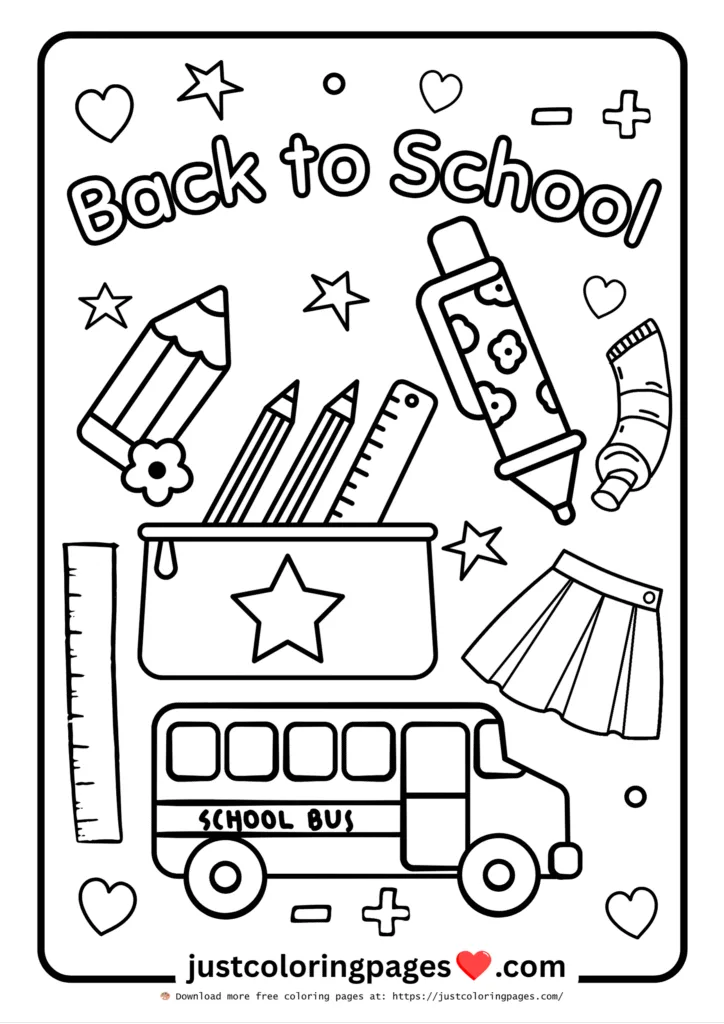 26+ Free Back to School Coloring Pages for Kids (Printable) 2 Download Free Back to School Coloring Pages for kindergarten, preschoolers and toddlers.