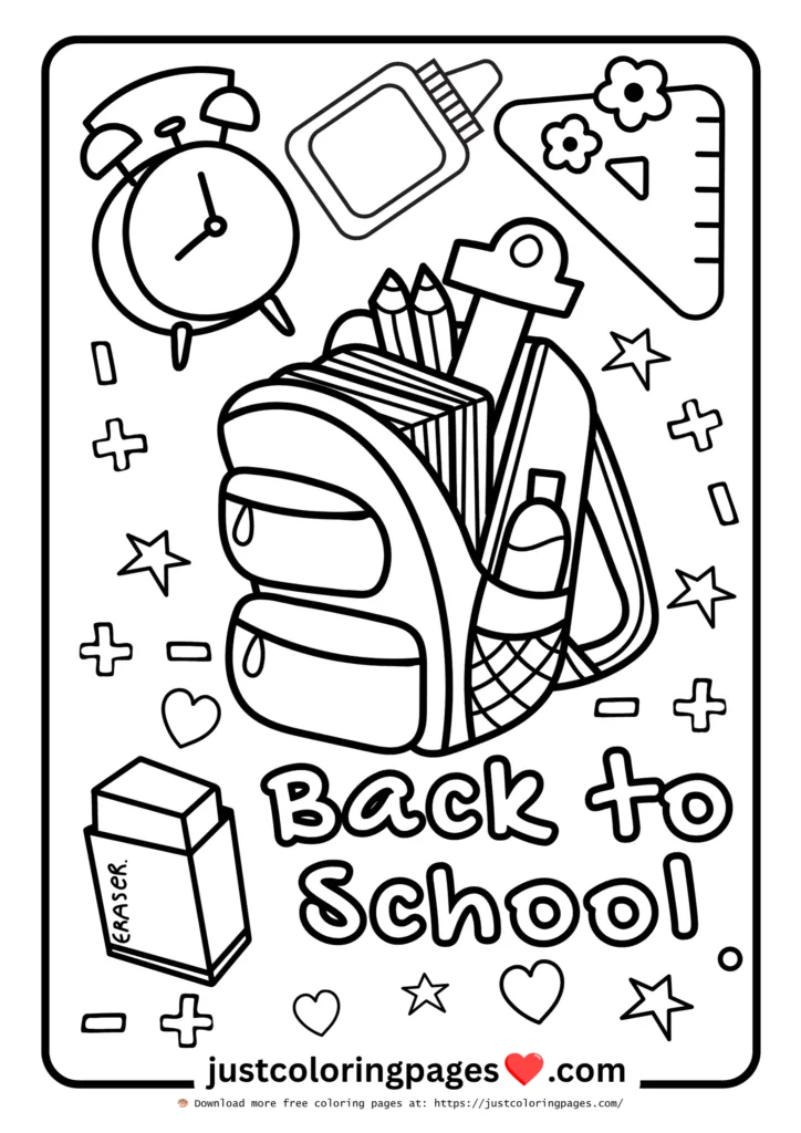 26+ Free Back to School Coloring Pages for Kids (Printable) 26 Download Free Back to School Coloring Pages for kindergarten, preschoolers and toddlers.