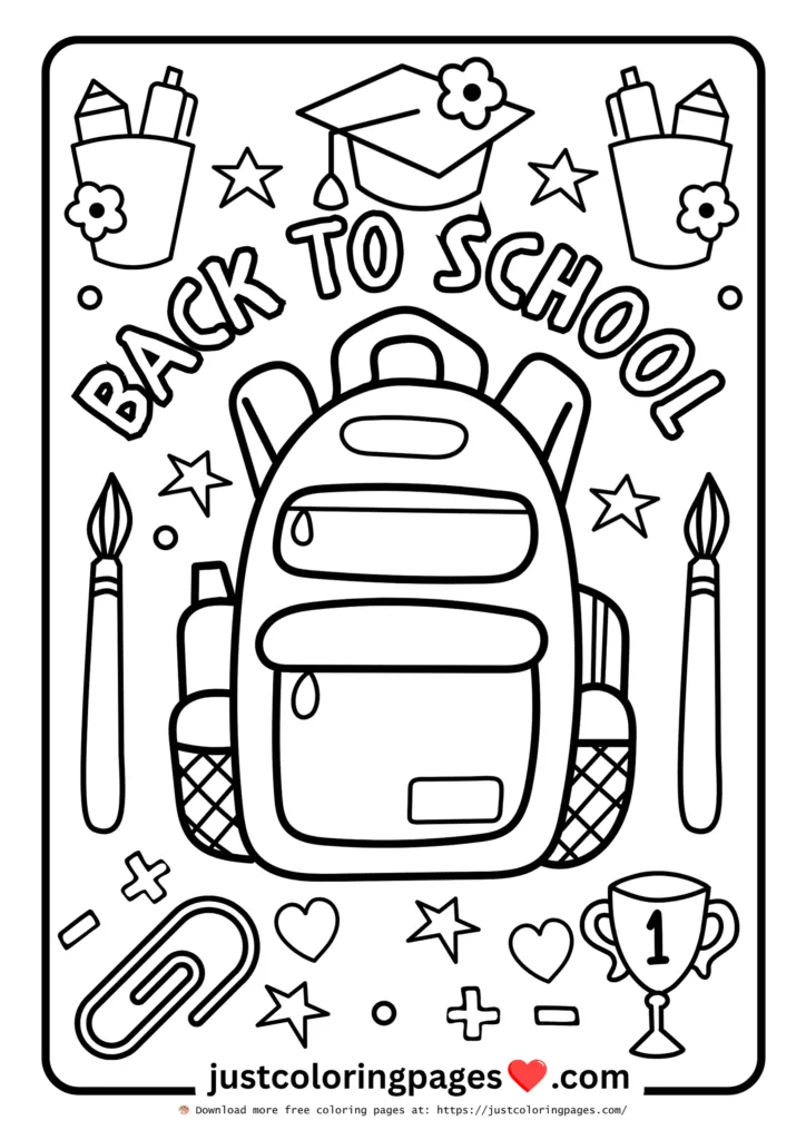 26+ Free Back to School Coloring Pages for Kids (Printable) 16 Download Free Back to School Coloring Pages for kindergarten, preschoolers and toddlers.