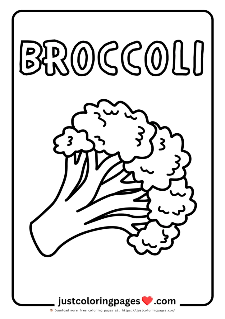 Download Free Vegetables Coloring Pages for Kids