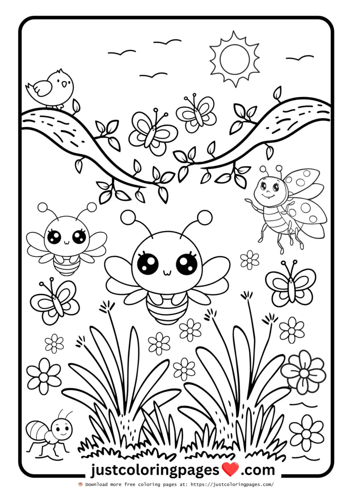 20+ Free Bug Coloring Pages for Kids (Printable PDF) 7 Bug Colouring Pages Printable PDF