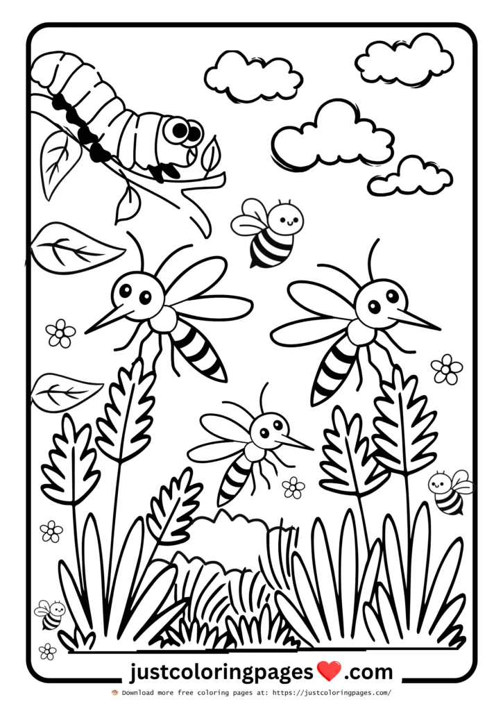 20+ Free Bug Coloring Pages for Kids (Printable PDF) 3 Bold and Easy Bug Coloring Sheets