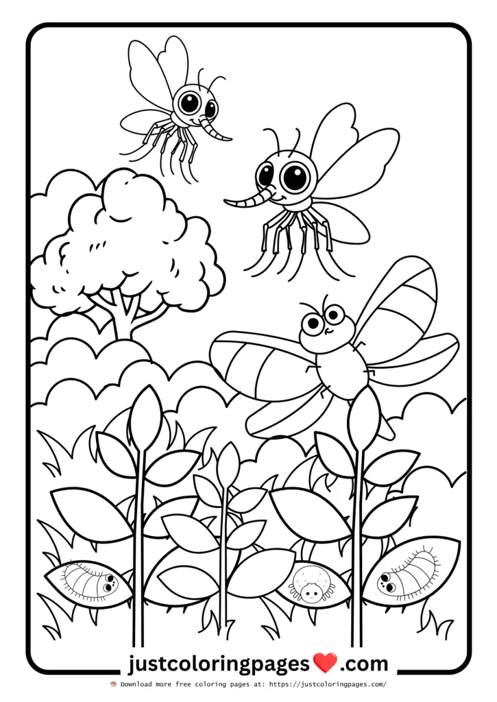20+ Free Bug Coloring Pages for Kids (Printable PDF) 13 Bugs Coloring Free