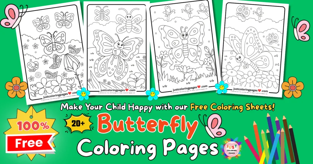 20+ Free Butterfly Coloring Pages for Kids (Printable PDF) 1 Butterfly Coloring Pages (Printable PDF) - Free to Download