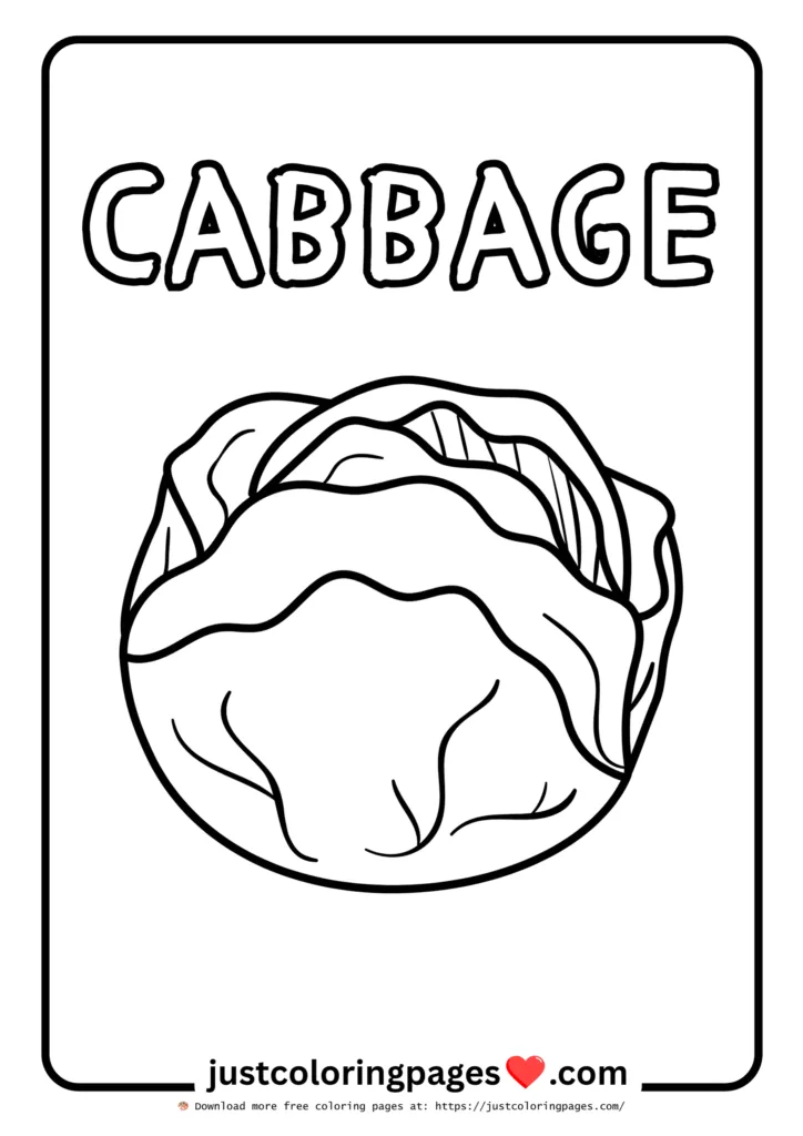 Download Free Vegetables Coloring Pages for Kids