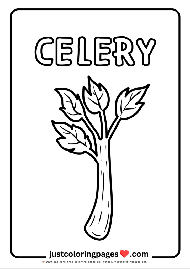 Download Free Vegetables Coloring Pages for Kids