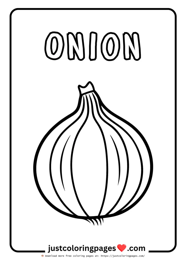 Download Free Vegetables Coloring Pages for Kids