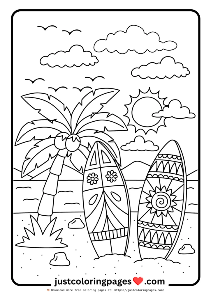 59+ Summer Coloring Pages (PDF Printables) - Free Download 42 Summer Colouring Pages for Kids