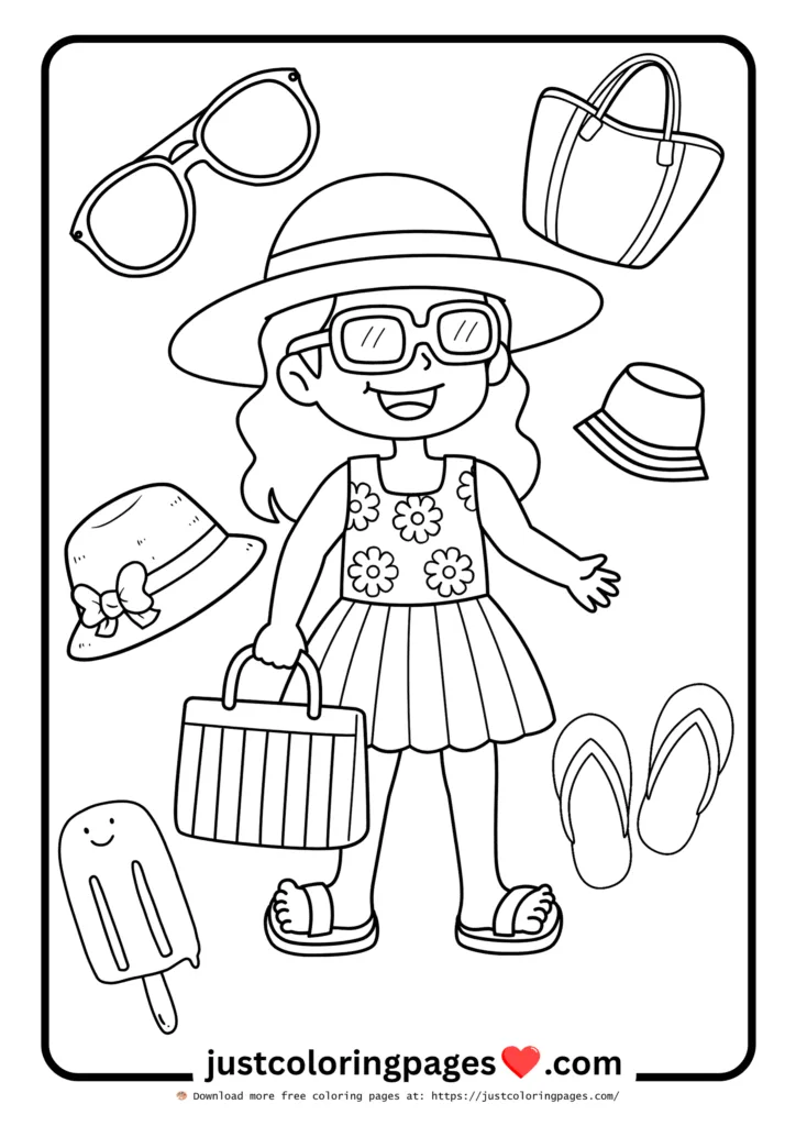 59+ Summer Coloring Pages (PDF Printables) - Free Download 35 Summer Coloring Sheet for Kids