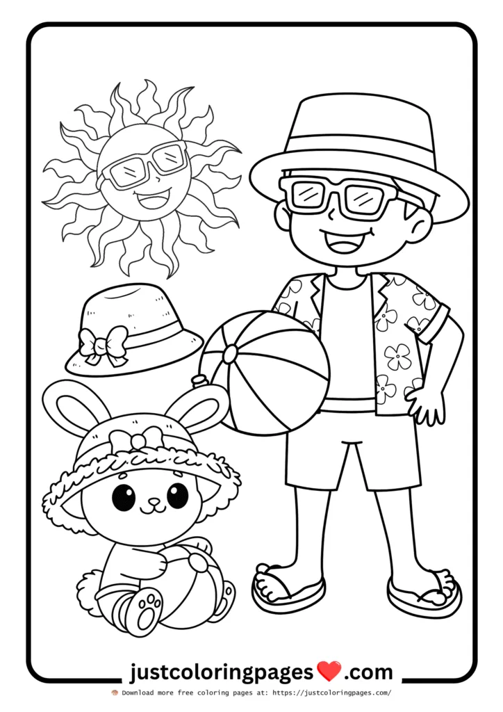 59+ Summer Coloring Pages (PDF Printables) - Free Download 34 Summer Coloring Page for Kids