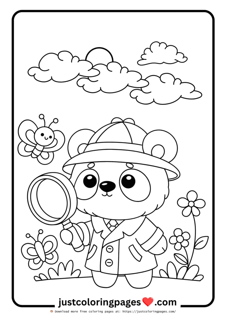 59+ Summer Coloring Pages (PDF Printables) - Free Download 9 Cute Cartoon in Garden