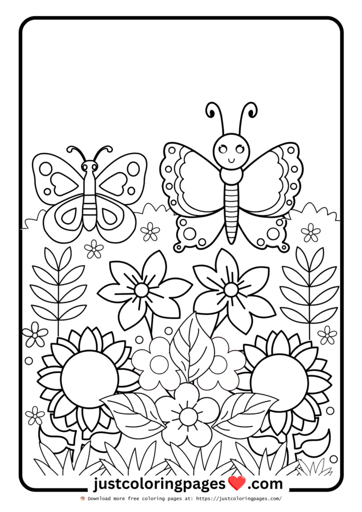 20+ Free Butterfly Coloring Pages for Kids (Printable PDF) 11 butterfly coloring pages simple