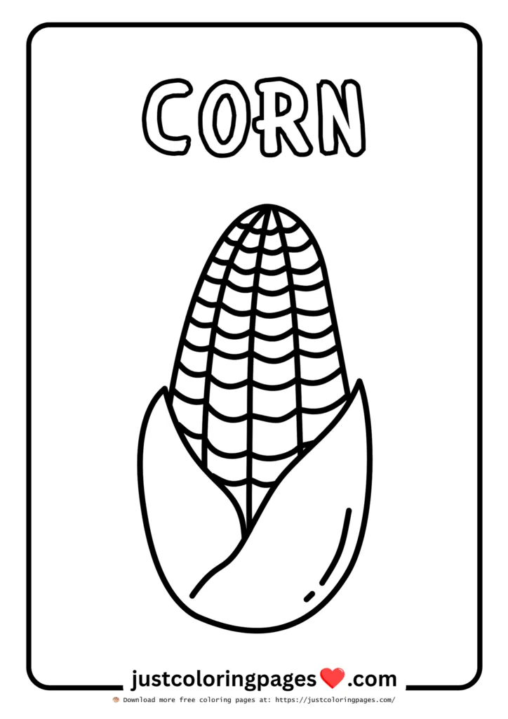 Download Free Vegetables Coloring Pages for Kids