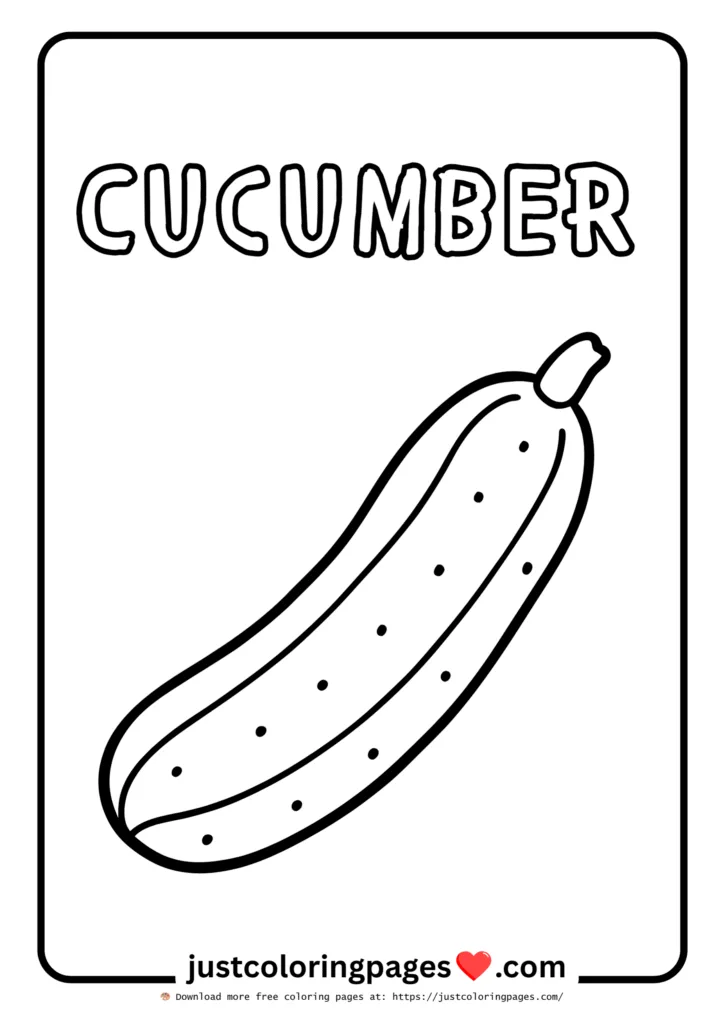 Download Free Vegetables Coloring Pages for Kids