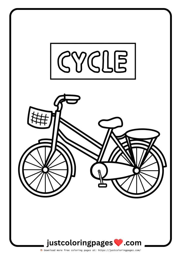 39+ Free Vehicle Coloring Pages for Kids (PDF Printable) 17 cycle vehicle coloring pages