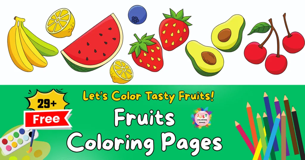Free Fruits Coloring Pages