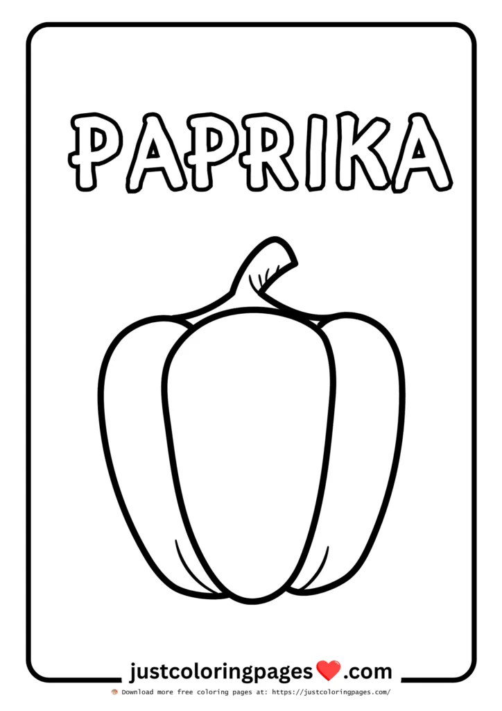 Download Free Vegetables Coloring Pages for Kids