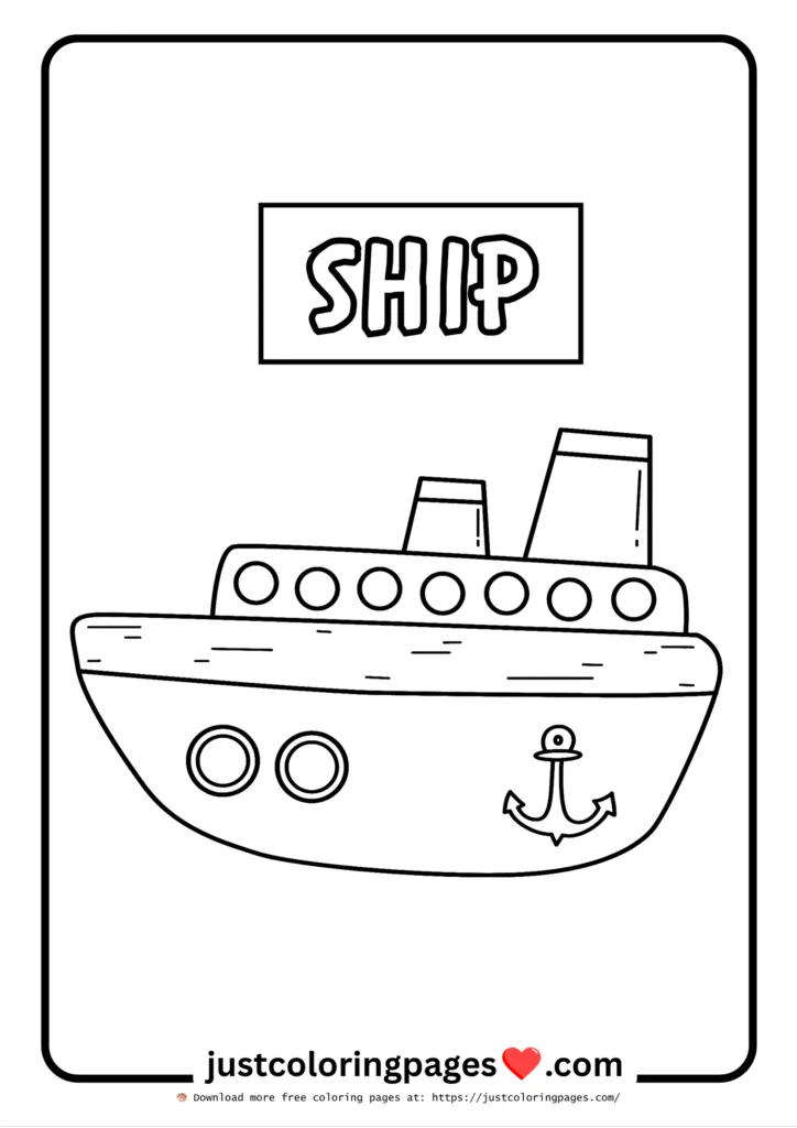39+ Free Vehicle Coloring Pages for Kids (PDF Printable) 40 ship vehicle coloring pages