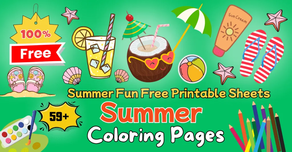 59+ Summer Coloring Pages (PDF Printables) - Free Download 1 Free Summer Coloring Pages for Kids Printable PDF Format.