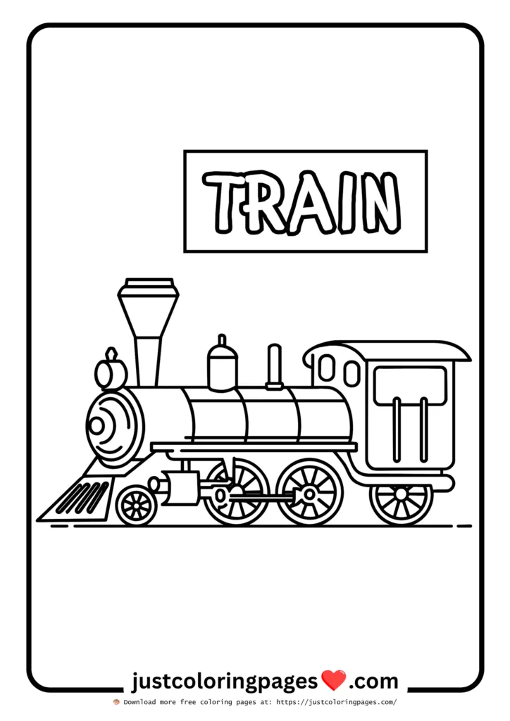 39+ Free Vehicle Coloring Pages for Kids (PDF Printable) 16 train vehicle coloring pages