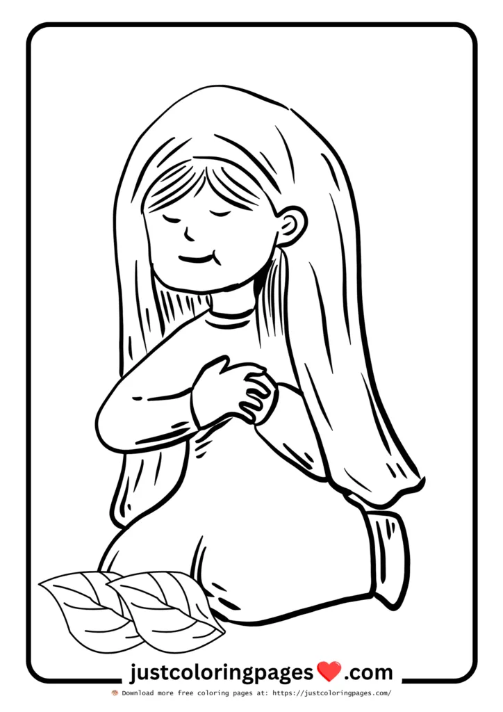 Marie Coloring Sheet