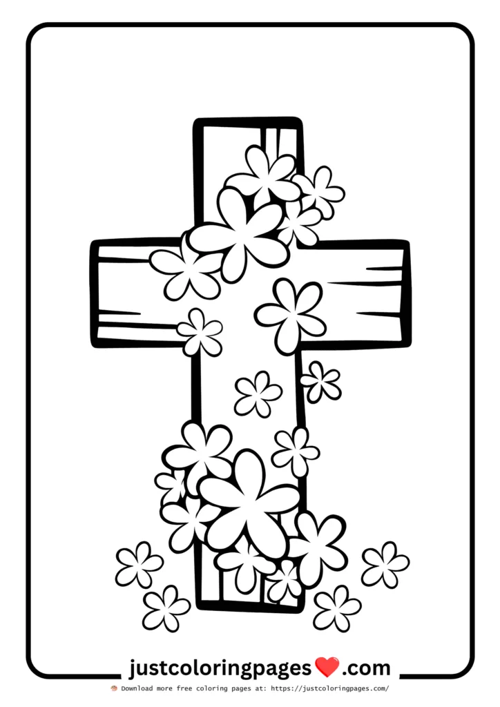 Easy Christian coloring sheet for children of all ages.